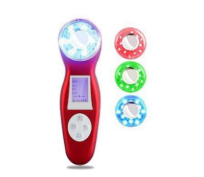 日本超声波导入导出仪 卡酷尚三色彩光电子美容仪 紧肤祛痘的科技新选择